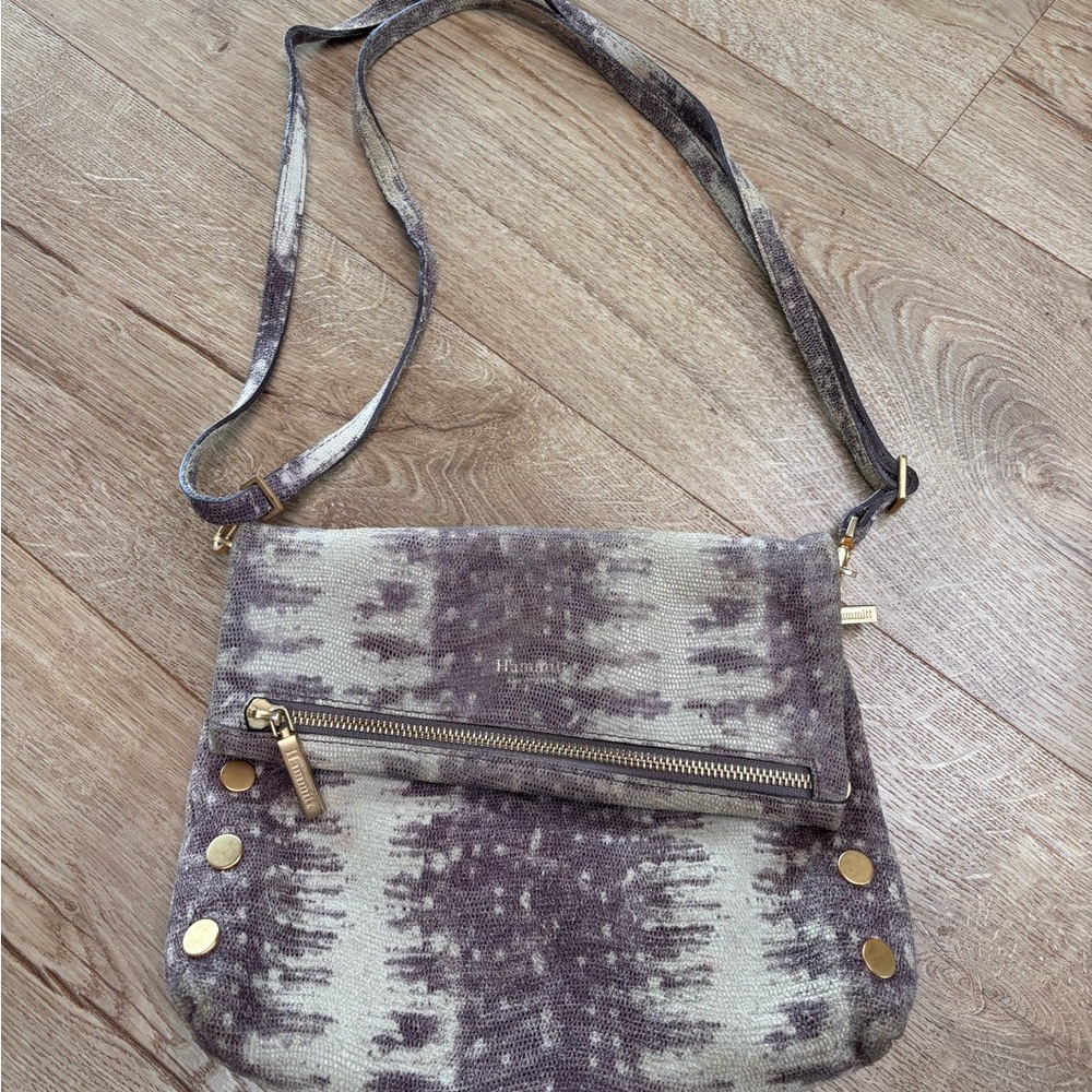 Hammitt Dusty Purple and Cream Tie-Dye Crossbody